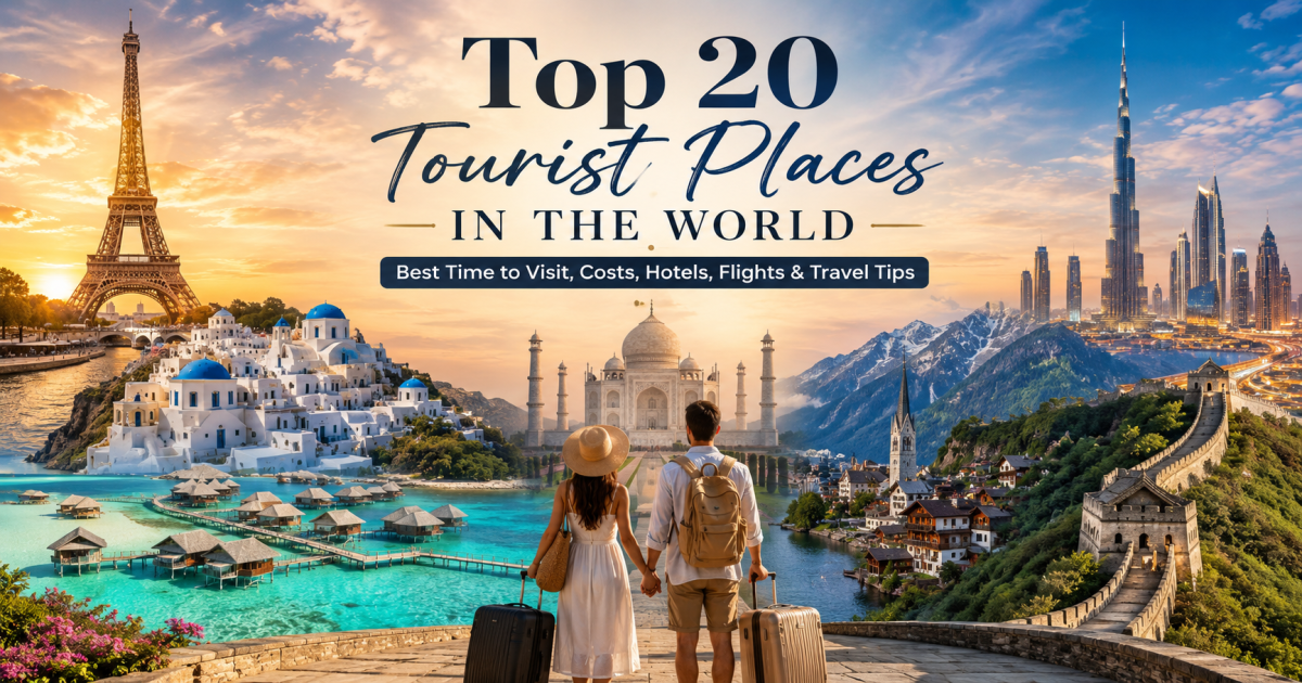 Top 20 Tourist Places in the World: Best Time to Visit, Costs, Hotels, Flights and Travel Tips
