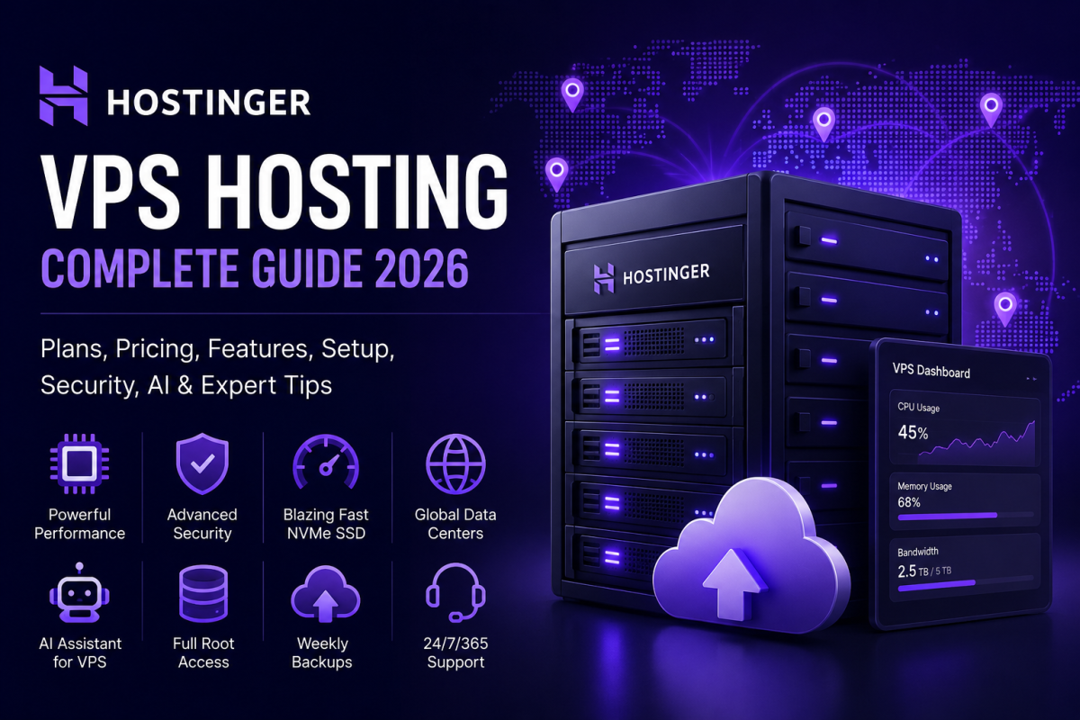 Hostinger VPS Hosting Plans Complete Guide: Pricing, Features, Setup, Security, AI Tools and Best Use Cases